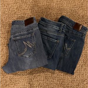 Lot of 3 Maurice’s Jeans Sz 12